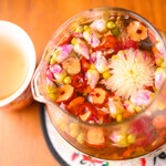 China cafe - お花や果実が食べられる漢方茶の紅八宝茶