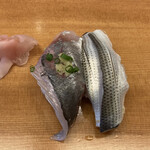 すしの磯浜 -  鯵と小肌