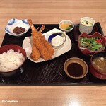 日本料理介寿荘 - 特大海老フライ御膳