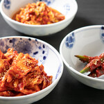 Raw kimchi (various)