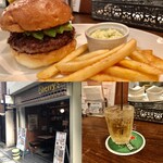 シェリーズバーガーカフェ - 平日ランチタイムはドリンクは100円でつけることができます。