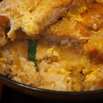 日本橋 まる榮 - カツ丼（二段）：ご飯