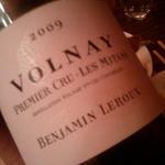 maru 3F - VOLNAY 2009 Benjamin LEROUX