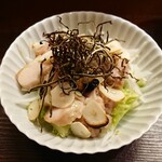 酒膳 竹内 - 信玄鶏のガーリック焼き