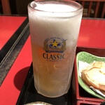 北海道料理 ユック - キンキンのサッポロクラッシック生ビール
