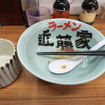 家系ラーメン 近藤家 - ごちそうさまでした　ちなみに並には店名入っていません