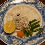 山海づくし勝也 - とらふぐの刺身