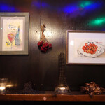 ニド・カフェ - 壁の絵が変わっていました