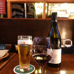 ニド・カフェ - 先に二人で乾杯〜♬