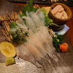 魚酔庭 - カワハギ刺身