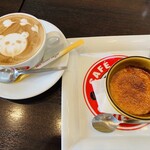 カフェ マリオ シフォン - カフェラテ＆純生プリン