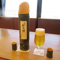 京都和久傳 - 和久傅特製 青竹酒　グラスビール