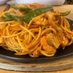 レストラン泉屋 - 海の幸スパゲティトマト味