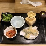 かき天 - ちょい飲みセットA490円