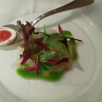 IL PINOLO 梅田 - アミューズとブリのカルパッチョ