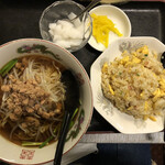 美味縁 - 台湾ラーメン＋炒飯セット　夜　950円