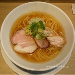 らぁ麺 蒼空 - 11月限定メニュー。鴨と魚介の塩SOBA,豚・鴨・鶏チャーシュー。食彩品館.jp撮影。らぁ麺 蒼空(そら,名古屋市)