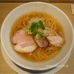 らぁ麺 蒼空 - 11月限定メニュー。鴨と魚介の塩SOBA,豚・鴨・鶏チャーシュー。食彩品館.jp撮影。らぁ麺 蒼空(そら,名古屋市)