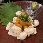 Yakitori - 鶏ササミ生ウニ乗せ
