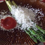 山岡ピザ - アスパラガス