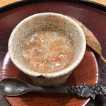 日本料理 太月 - フルコース１６５００円。香箱蟹の茶碗蒸し。身と内子たっぷりの餡は、蟹の旨味が凝縮されています（╹◡╹）（╹◡╹）