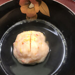 日本料理 太月 - フルコース１６５００円。車海老真薯のお椀。お出汁を口にすると、顔中に幸せが溢れ出します（╹◡╹）（╹◡╹）