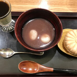 日本料理 太月 - フルコース１６５００円。抹茶プリン、お汁粉、アイスクリーム入り最中。手抜きのないデザートで、最後まで大満足です（╹◡╹）（╹◡╹）
