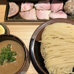 中華蕎麦 とみ田 - つけめん+特選全部乗せトッピング+塩・へべす