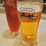 Sumibi Yakitori Tsumugi - 
                まずはビールとウーロン茶でかんぱ～い！
                食べたいものもいろいろ注文したよ。