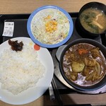 松屋 - ごろごろ創業カレー並野菜セット【2020.6】