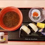 かっぱ寿司 一宮大宮店 - おにぎりセット（いくら）+コーヒー（100円）