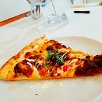 ハブ ア グット スライス - プルドポークピザ！伝わりにくいけど大きいです。