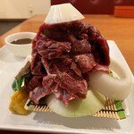 Yakiniku horumon maruki seiniku ten - 肉山4種盛（ふじやま・400g）…1980円+税