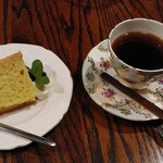 Cafe 手の花 - ケーキセット