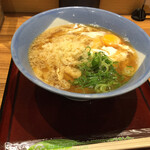 若菜そば - 月見うどん きざみ付き