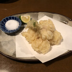 酒の魚　和海 - 真鱈の白子の天ぷら