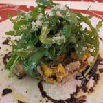 トラットリア 29 - 「トリッパととうもろこしのサラダ　バルサミコソース」：プリッとプチッと、甘さと旨さのグラデーション♪