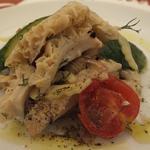 トラットリア 29 - 【‘12.7肉の日イベント】「トリッパと夏野菜のサラダ」：シェフのマンマのトマトを使って皿の上の親子競演♪