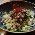 らーめん　かねかつ - 秋刀魚のまぜそば（1,200円税込）