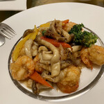 白玉蘭 モクレン - 海老のＸＯ醬炒め(小皿)@1,800円(税抜)