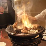 アラジン - ホルモン焼いてます　４８０円