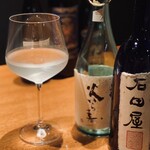 trattoria イタリアン SATOMI fooding - 高級な日本酒もあります。