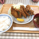 かつ満 - 手仕込ヒレかつと鶏の唐揚げ定食