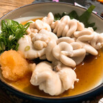 天びん棒 - たら白子湯引きポン酢