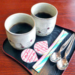 Aji Shou - ランチの食後のコーヒー