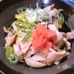 串や とりけん - 鶏皮ポン酢￥480　2020.11.20