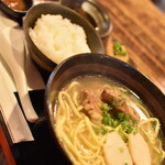 Okinawa Soba Yuntaku - ソーキそば定食（８５０円＋税）２０２０年１１月