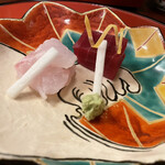 東京 芝 とうふ屋うかい - 鮪と鯛？だったかな