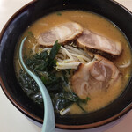 くるまやラーメン - 味噌チャーシュー（半麺）