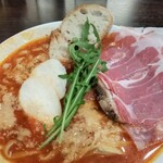 Itameshidokoroumagoya - 生ハムトマトラーメン。